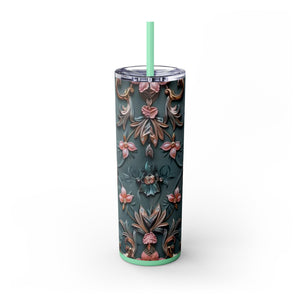 Floral 3D Stainless Steel Tumbler