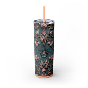 Floral 3D Stainless Steel Tumbler