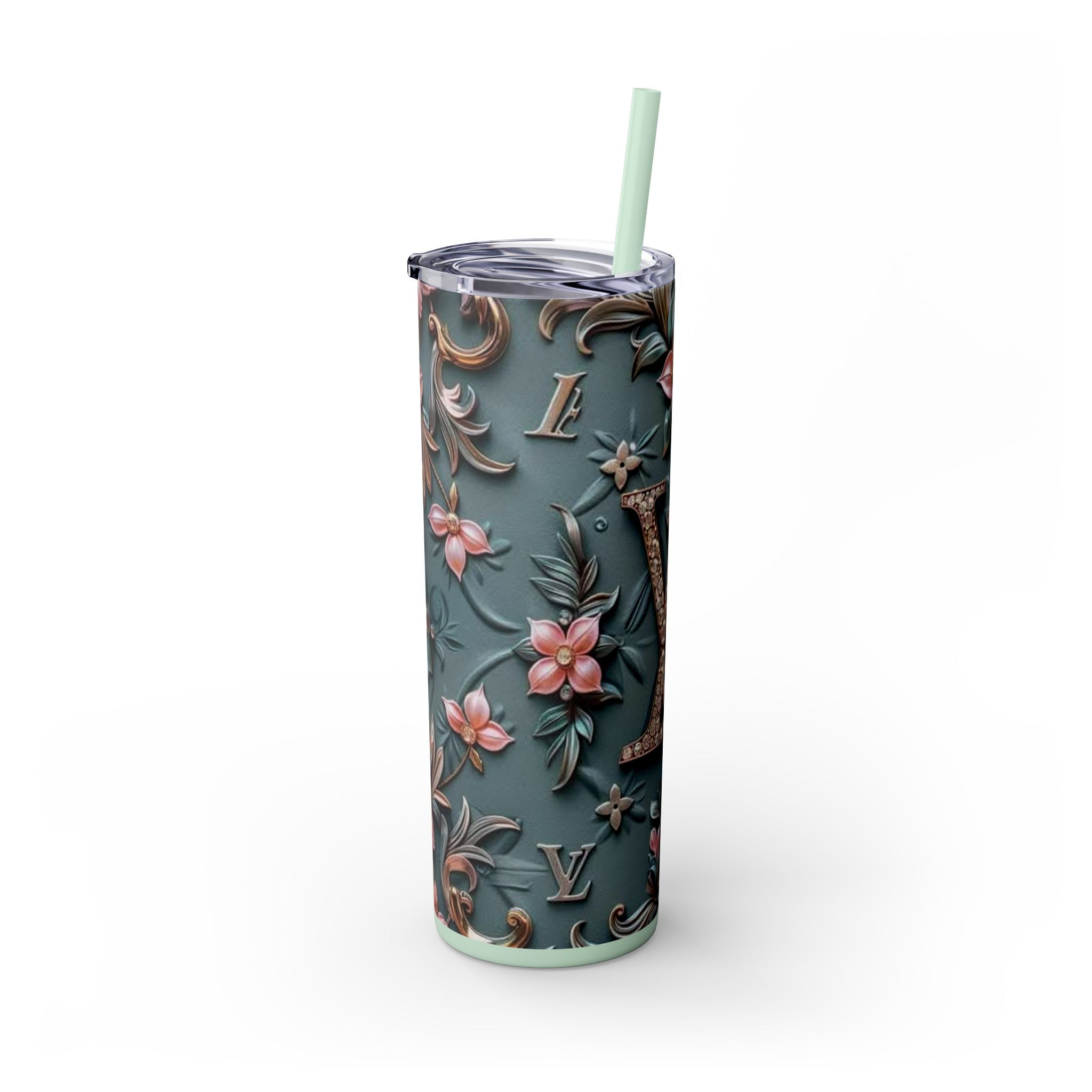 Floral 3D Stainless Steel Tumbler