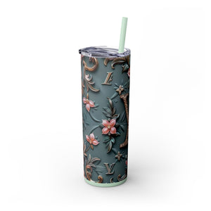 Floral 3D Stainless Steel Tumbler