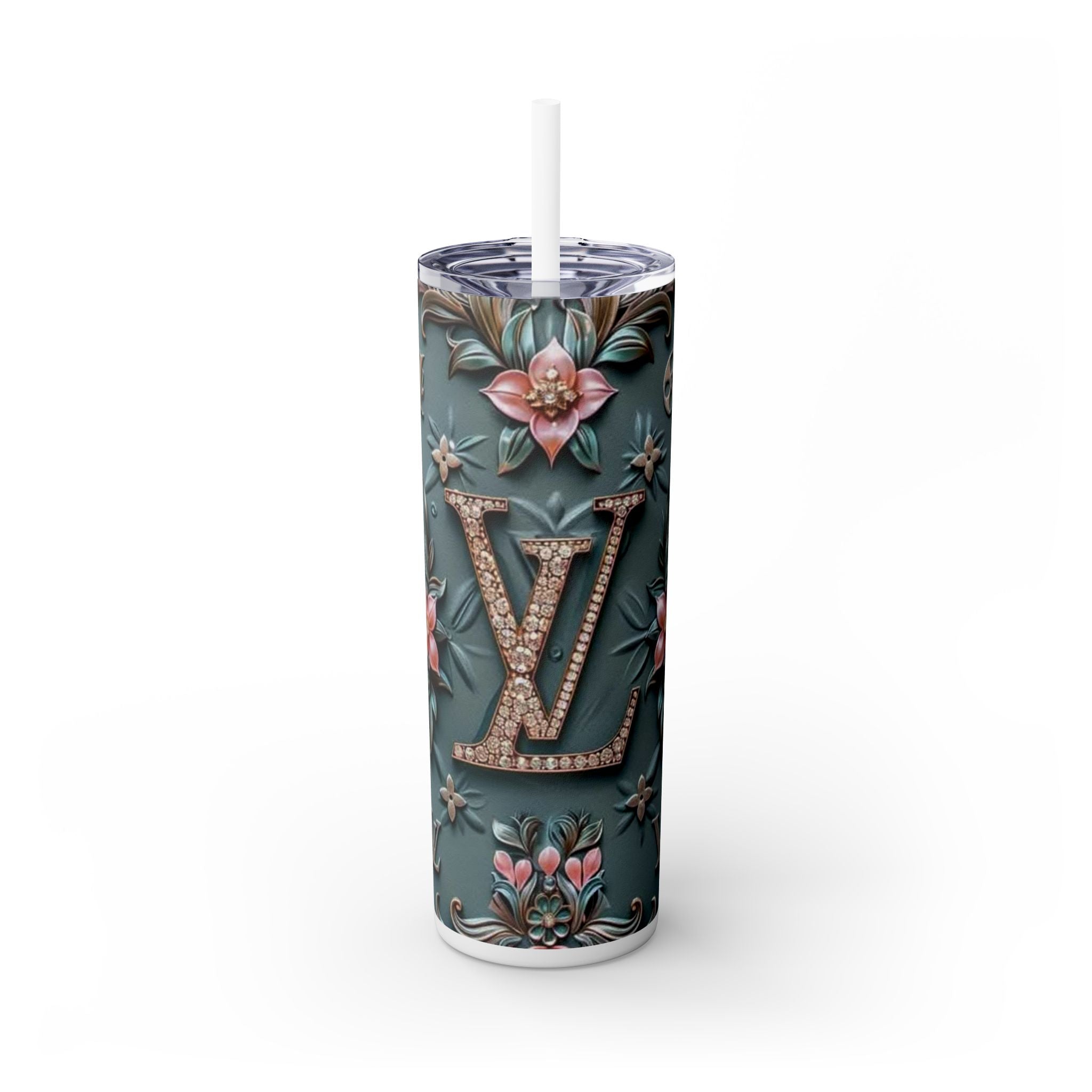 Floral 3D Stainless Steel Tumbler