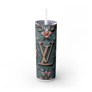 Floral 3D Stainless Steel Tumbler