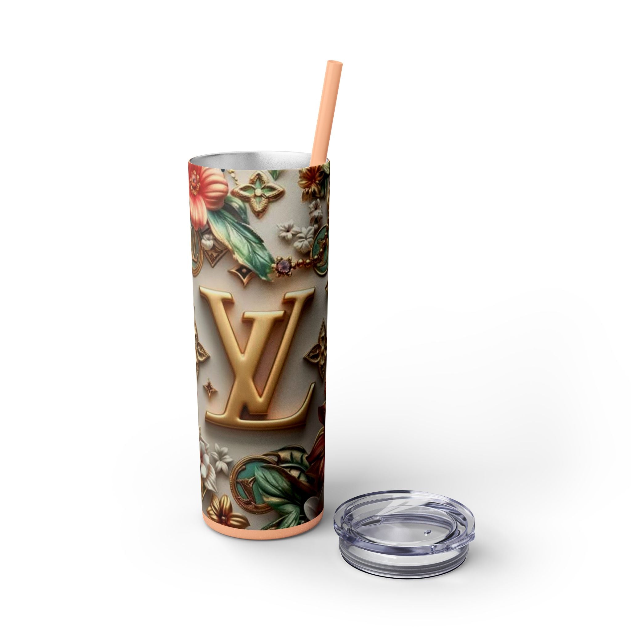 Floral 3D Stainless Steel Tumbler