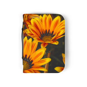 Floral Bible Cover, Inspirational Gift for Christian, Scripture Organizer, Religious Journal Case, Spring Floral Design