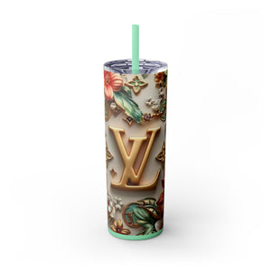 Floral 3D Stainless Steel Tumbler