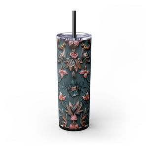 Floral 3D Stainless Steel Tumbler