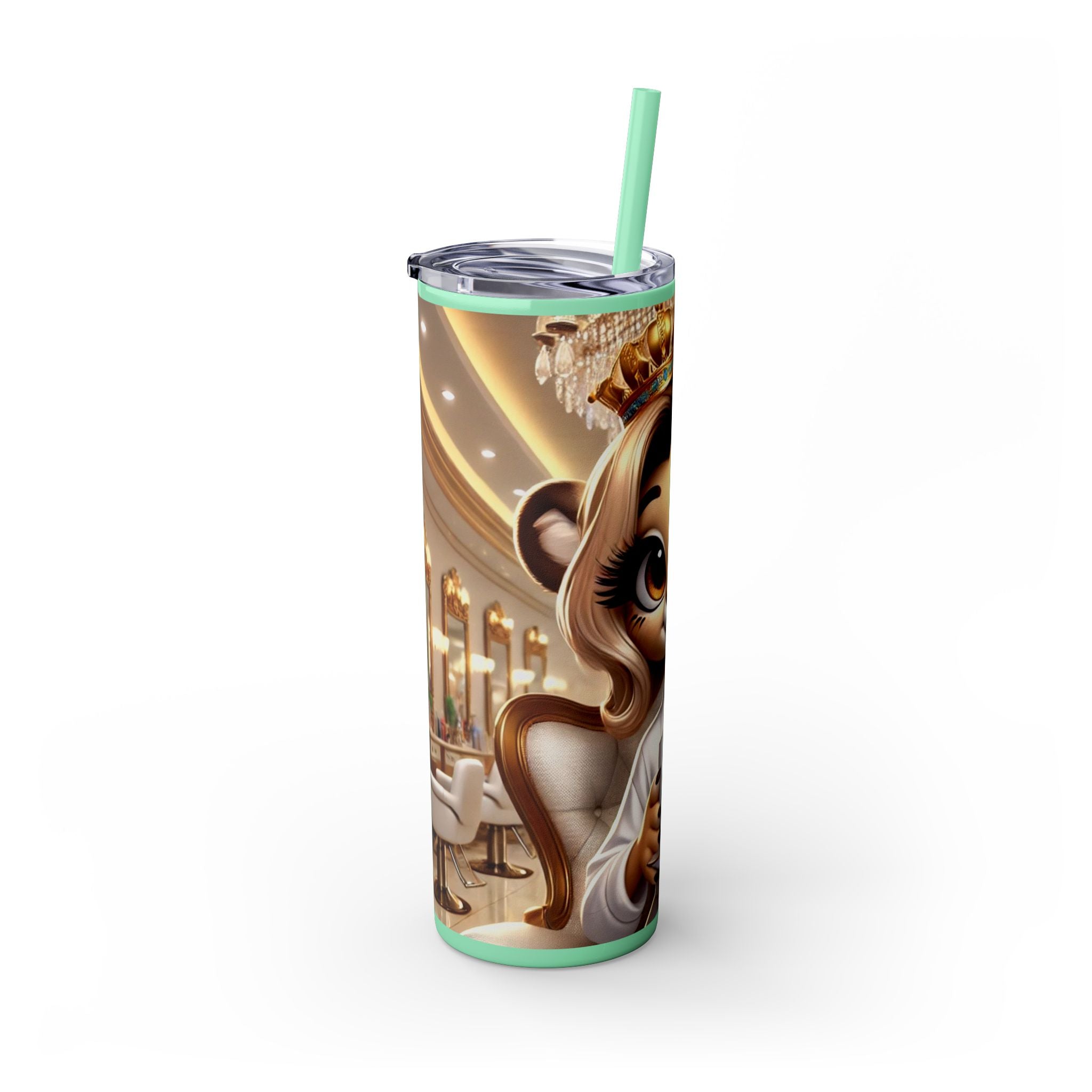 Animated Straw tumbler 20oz Insulation stainless steel tumbler wedding bridal shower Birthday Mom Graduation girls trip weekend getaway
