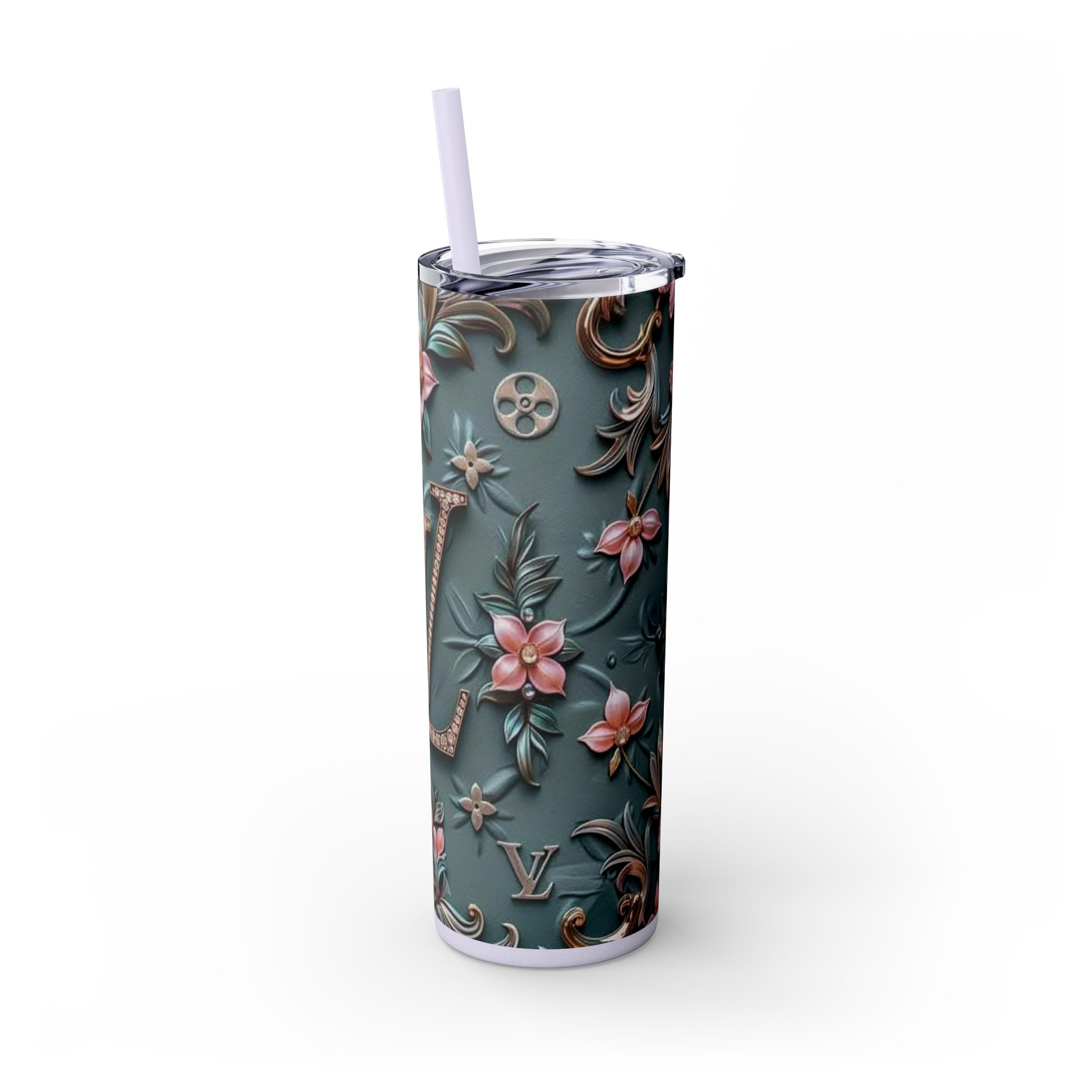 Floral 3D Stainless Steel Tumbler