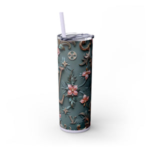 Floral 3D Stainless Steel Tumbler