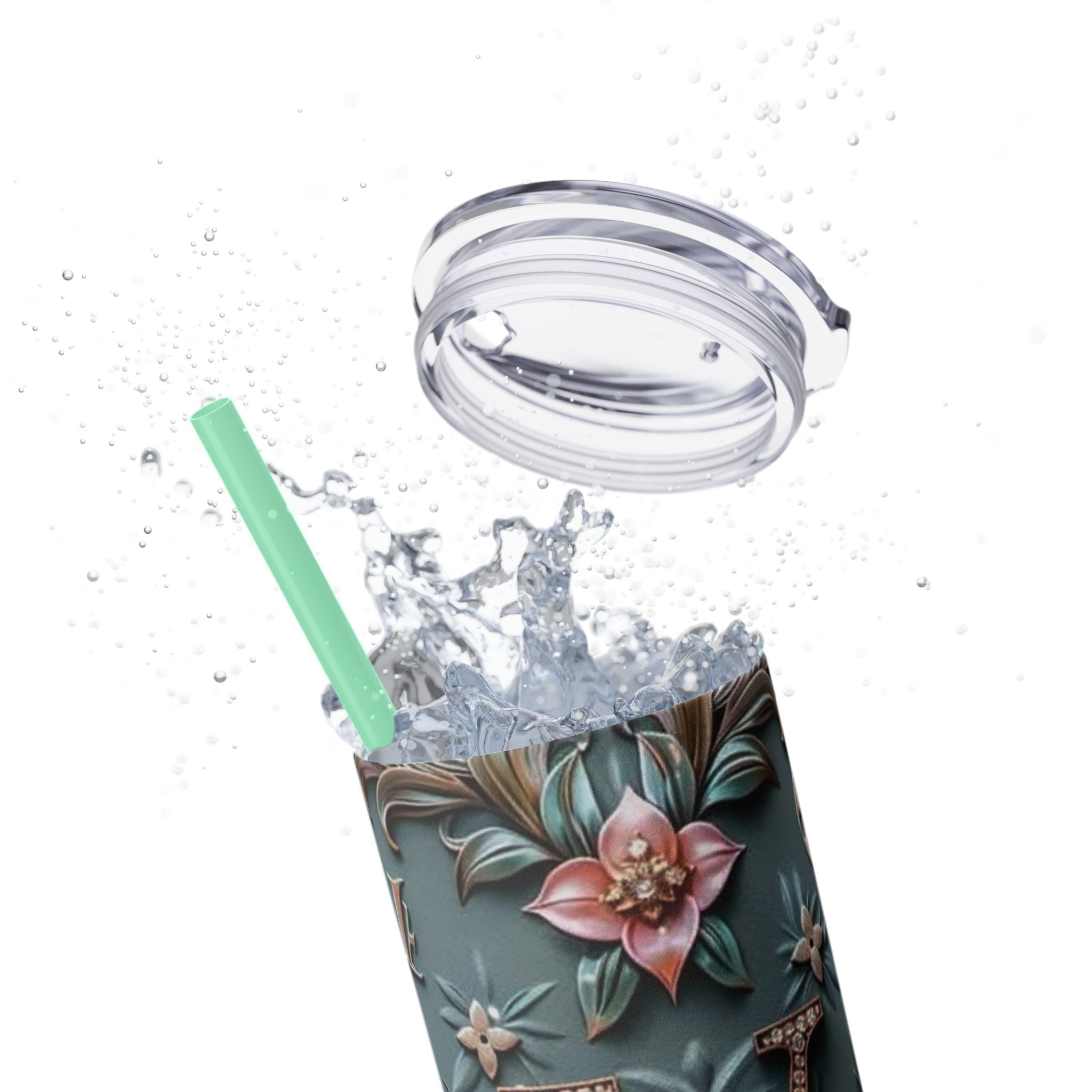 Floral 3D Stainless Steel Tumbler