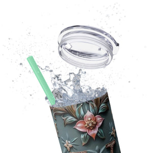 Floral 3D Stainless Steel Tumbler