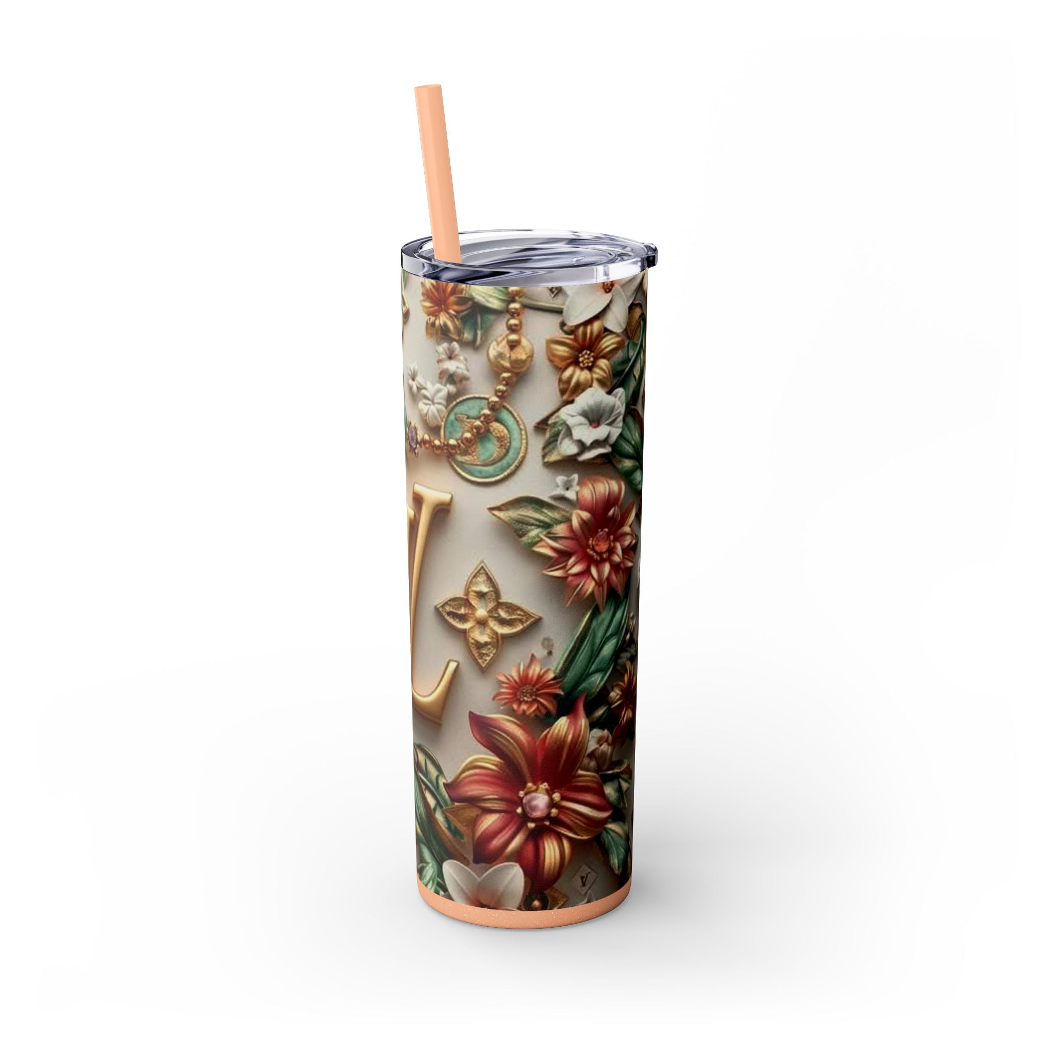 Floral 3D Stainless Steel Tumbler