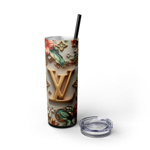 Floral 3D Stainless Steel Tumbler