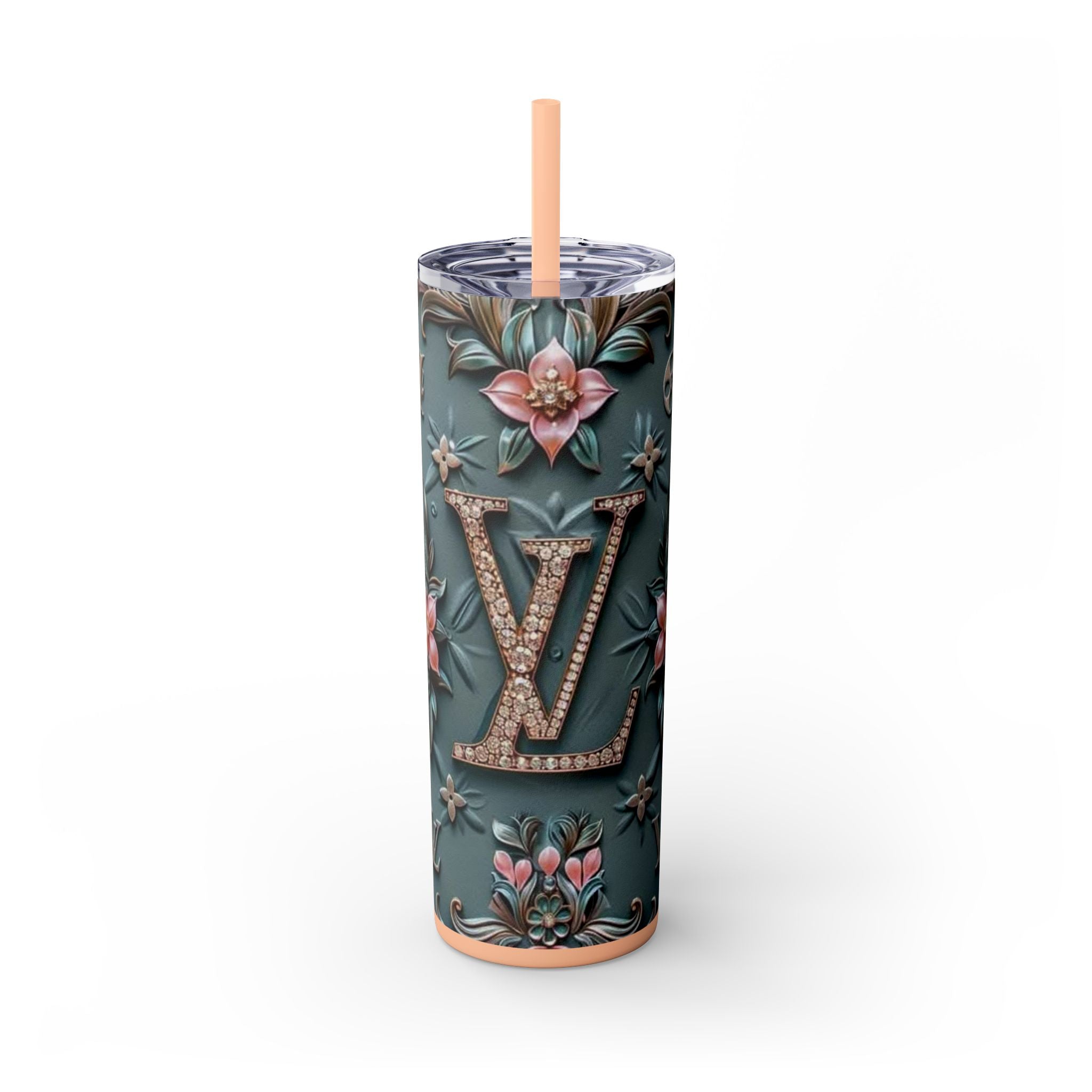 Floral 3D Stainless Steel Tumbler