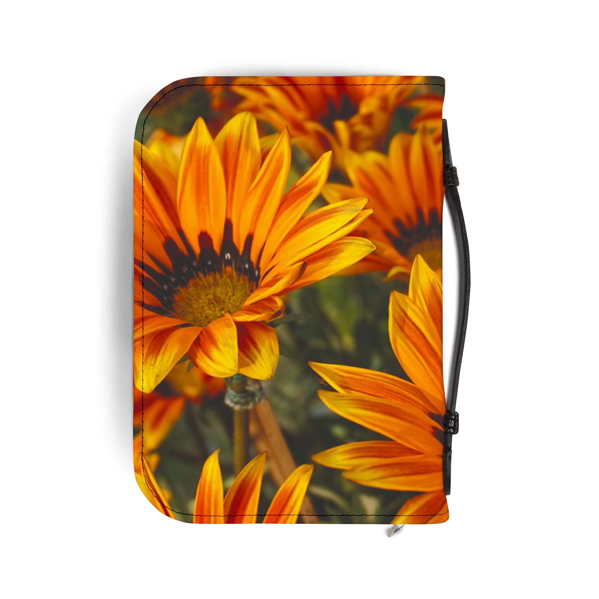 Floral Bible Cover, Inspirational Gift for Christian, Scripture Organizer, Religious Journal Case, Spring Floral Design