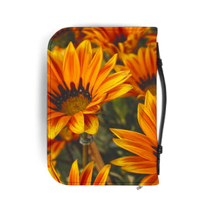 Floral Bible Cover, Inspirational Gift for Christian, Scripture Organizer, Religious Journal Case, Spring Floral Design