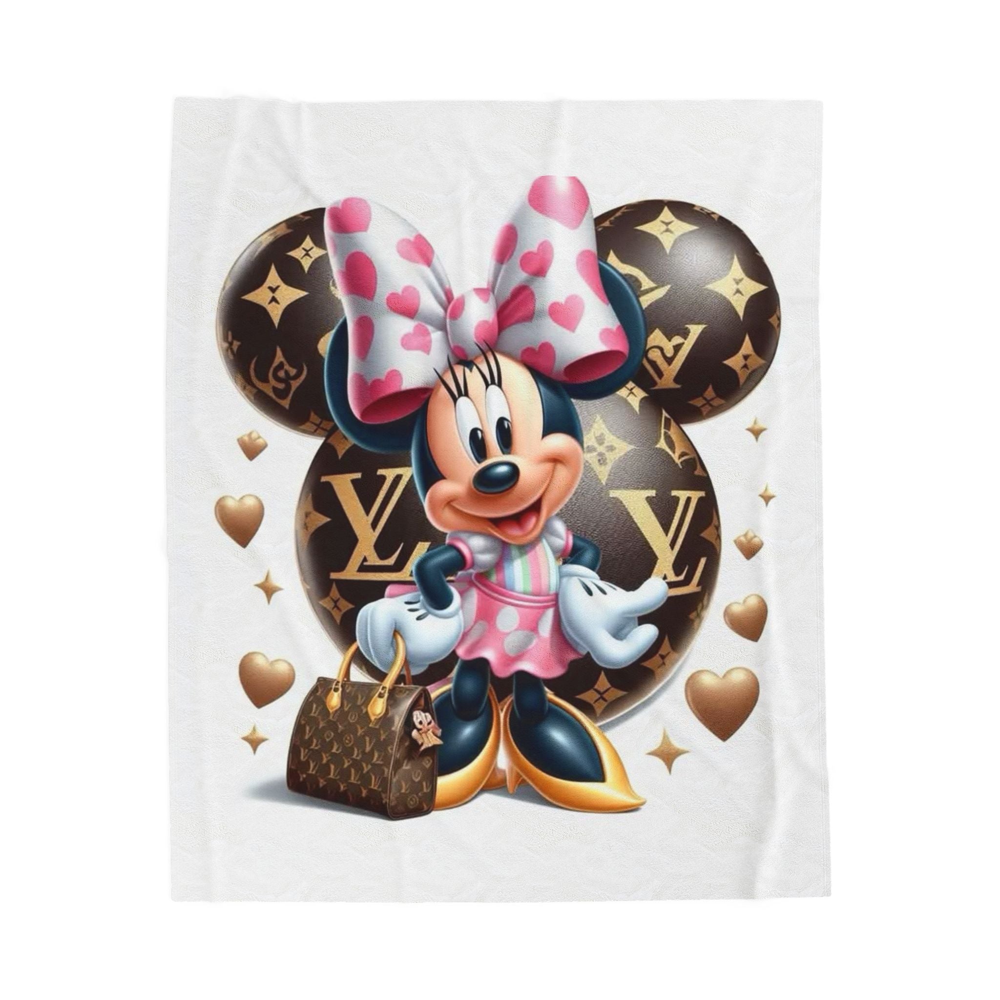 Minnie Mouse Velveteen Plush Blanket, Cozy Throw for Kids, Ideal Gift for Birthdays, Cute Home Decor, Disney Lovers