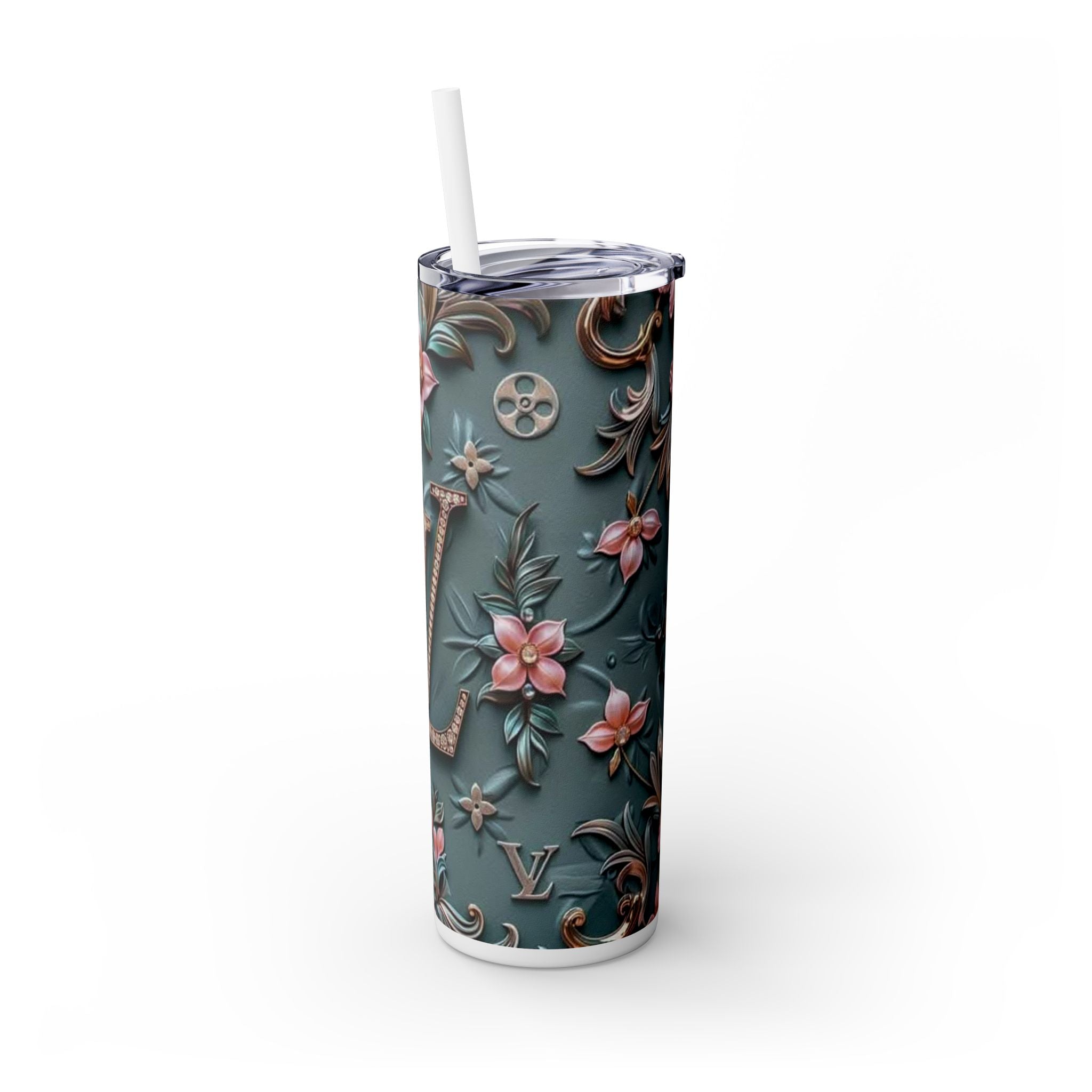 Floral 3D Stainless Steel Tumbler