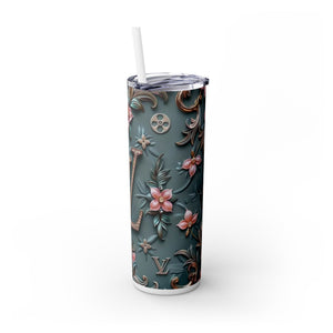 Floral 3D Stainless Steel Tumbler