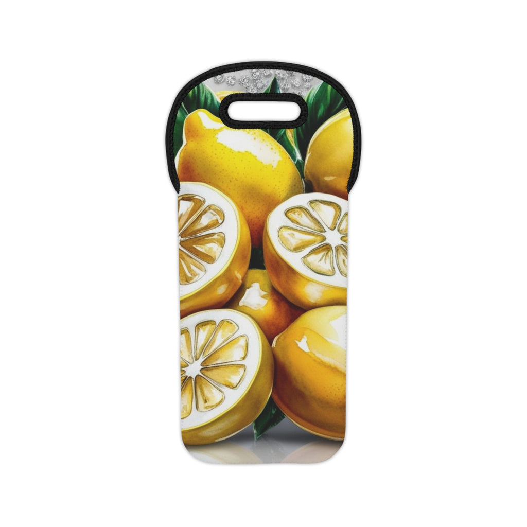 Lemon Wine Tote Bag - Perfect Gift for Wine Lovers, Summer Picnics, Beach Parties, Home Decor