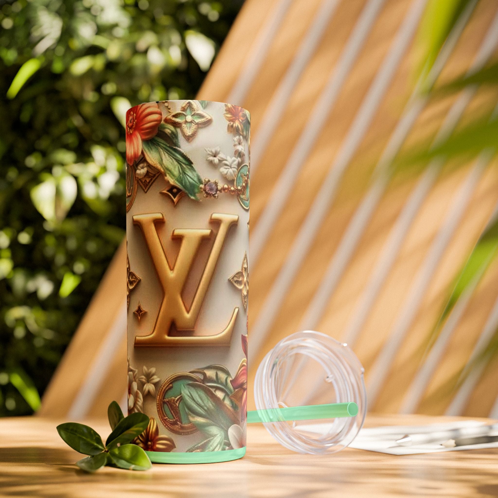 Floral 3D Stainless Steel Tumbler