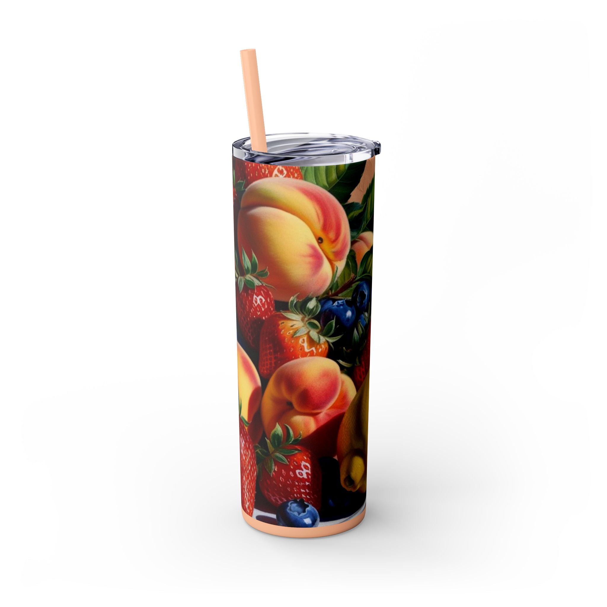 Tropical Fruit Tumbler, 20oz Insulated Tumbler, Vacation Summer Cup, Spring Break Gift for Her, Girls Trip Tropical Tumbler, Beach Vacation