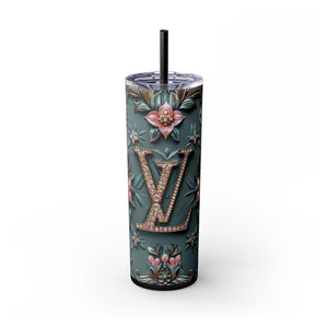 Floral 3D Stainless Steel Tumbler