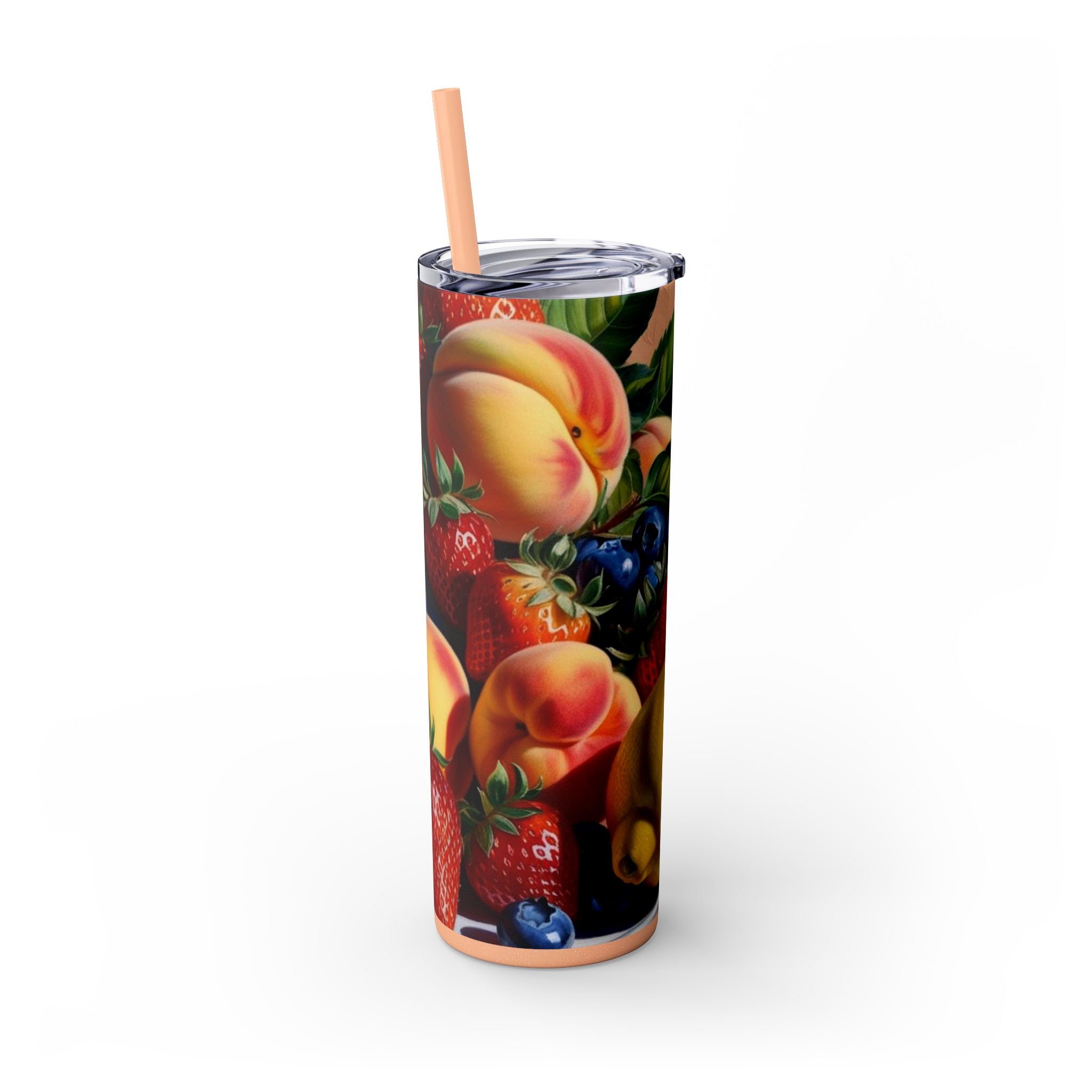 Tropical Fruit Tumbler, 20oz Insulated Tumbler, Vacation Summer Cup, Spring Break Gift for Her, Girls Trip Tropical Tumbler, Beach Vacation