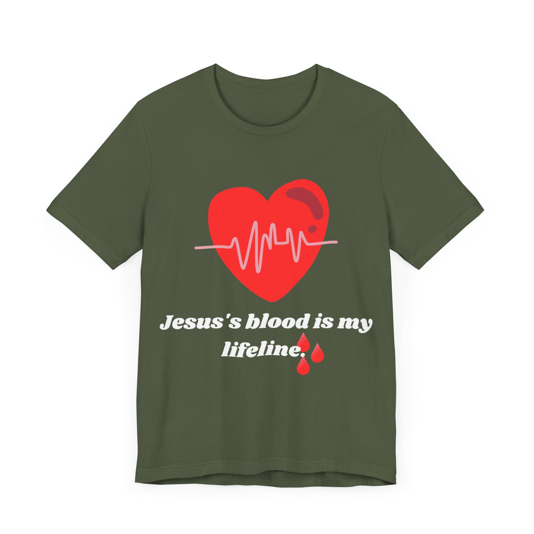 Unisex "Jesus's blood" T-Shirt / Short Sleeve / Soft Cotton
