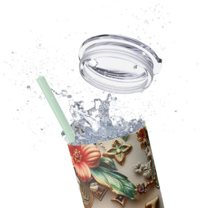 Floral 3D Stainless Steel Tumbler