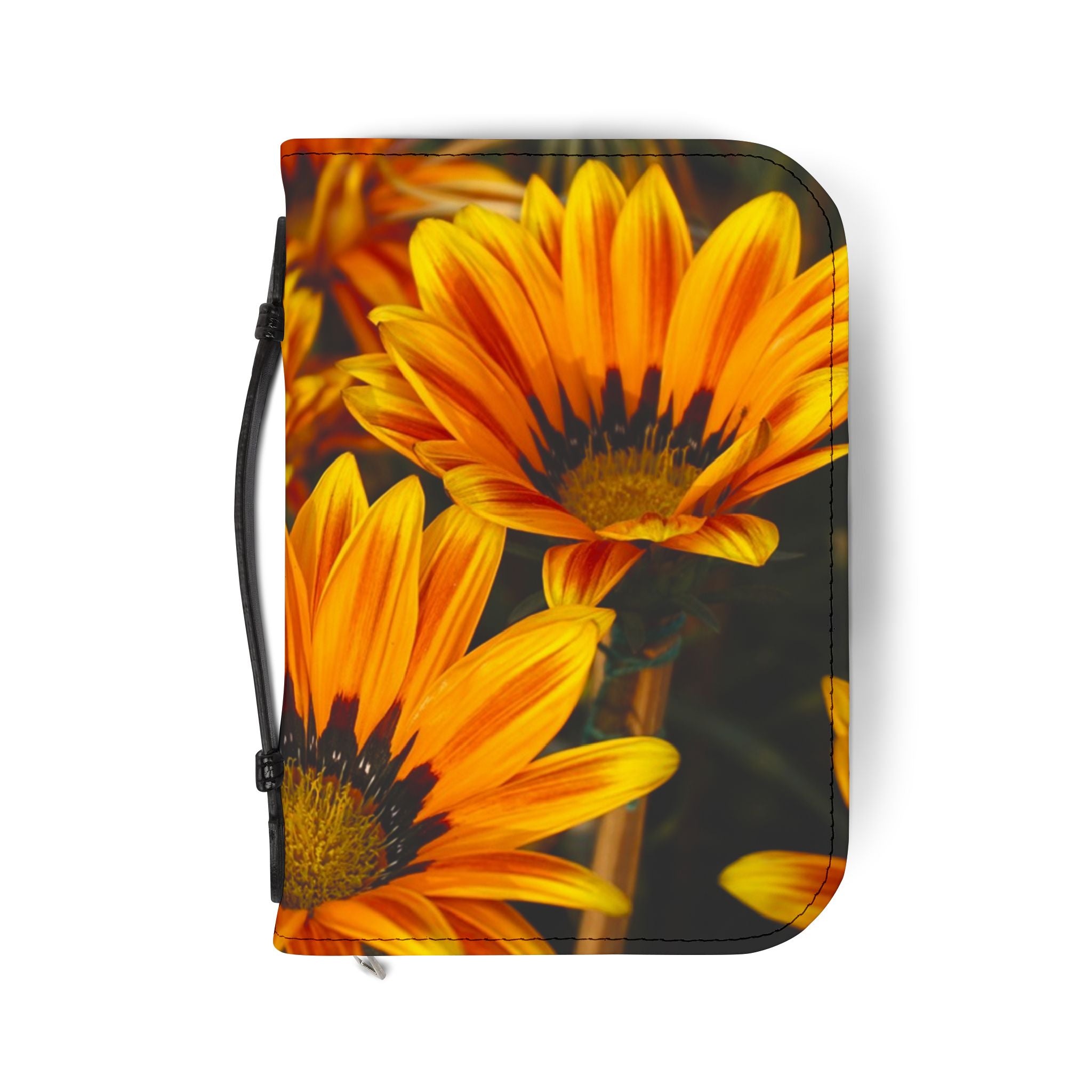 Floral Bible Cover, Inspirational Gift for Christian, Scripture Organizer, Religious Journal Case, Spring Floral Design