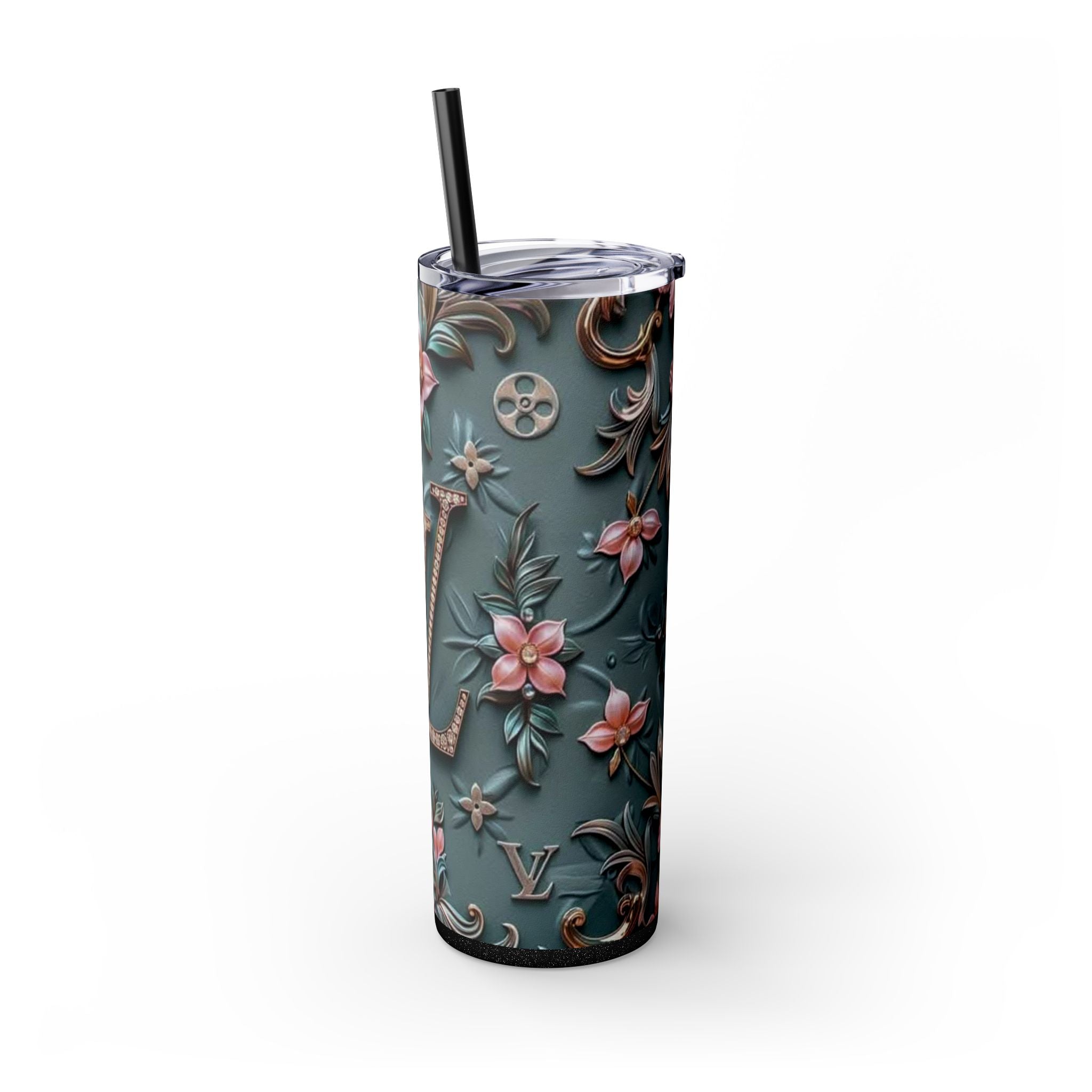 Floral 3D Stainless Steel Tumbler