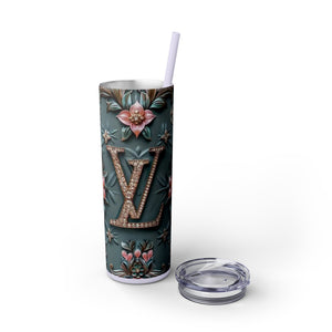 Floral 3D Stainless Steel Tumbler