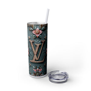 Floral 3D Stainless Steel Tumbler