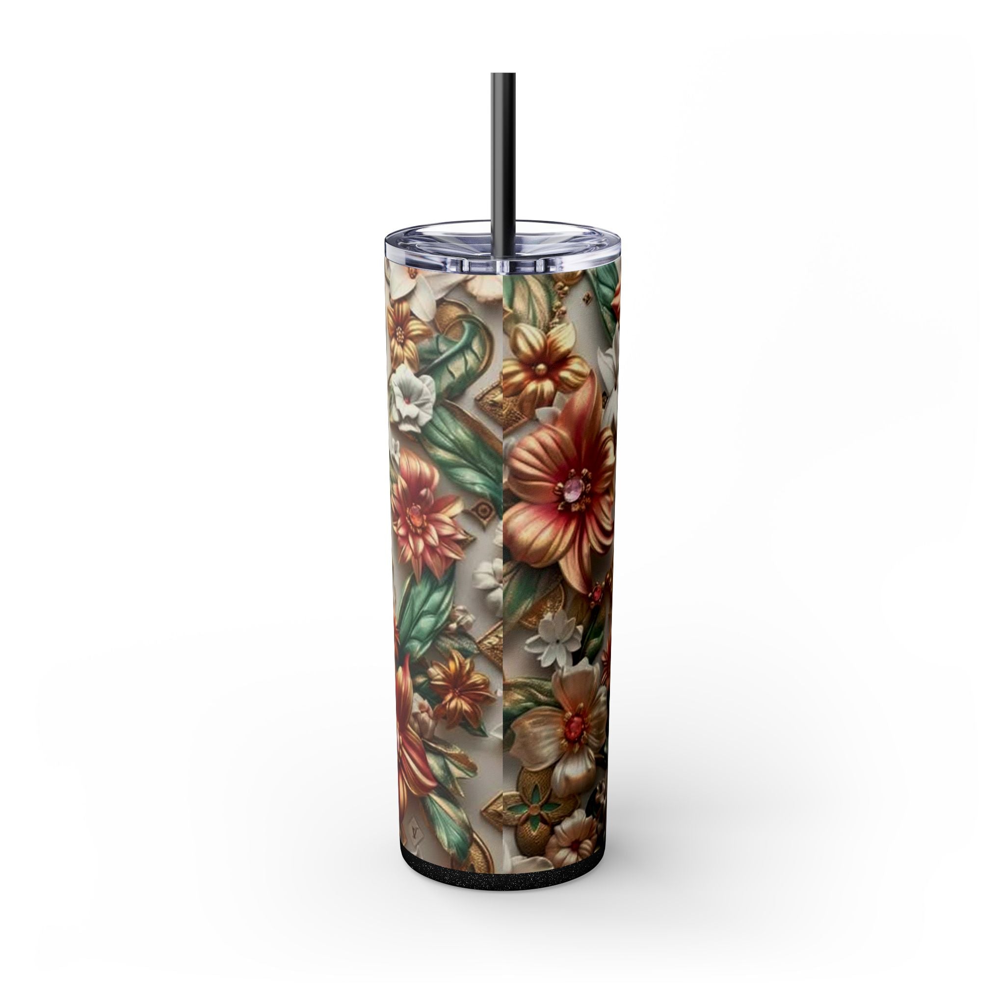 Floral 3D Stainless Steel Tumbler