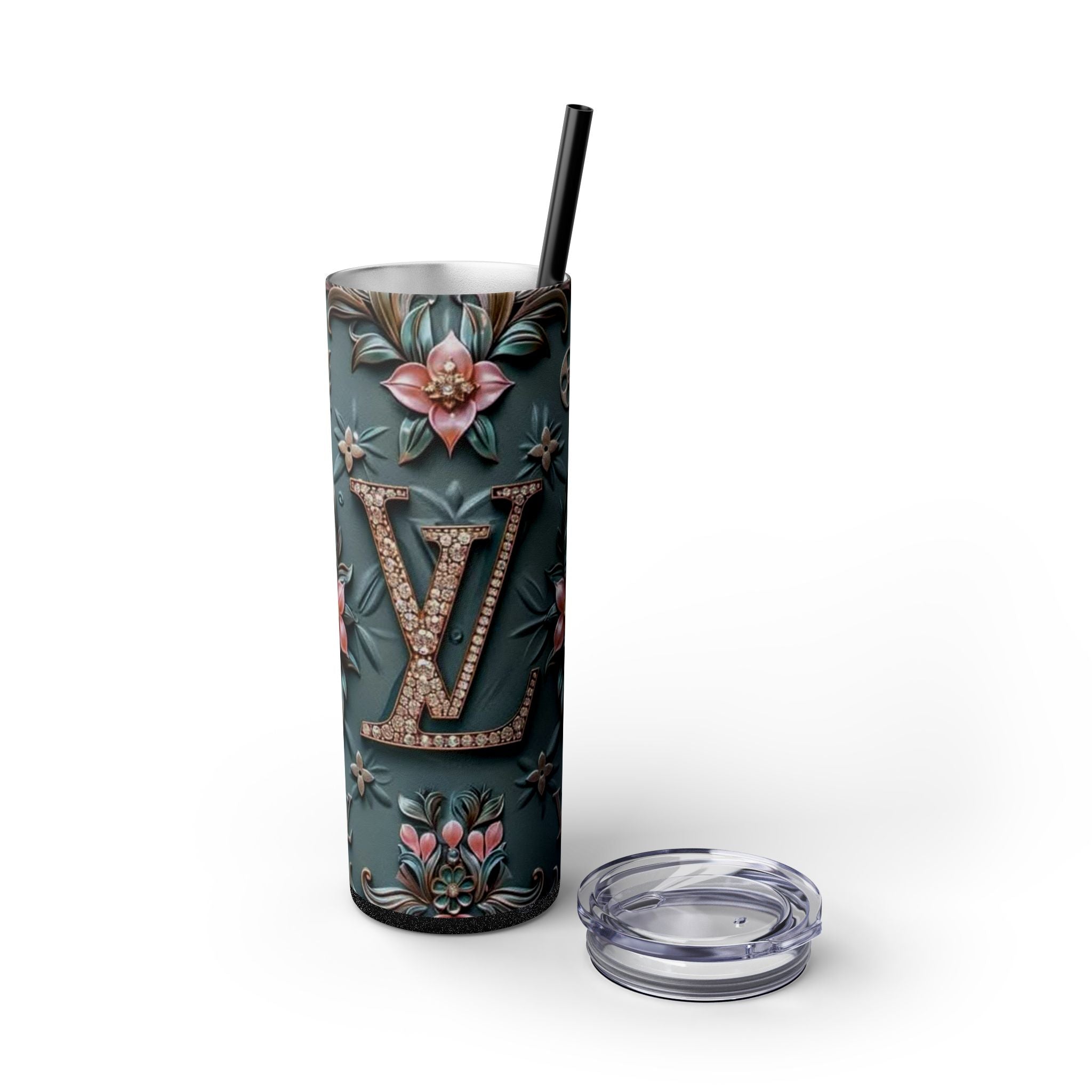 Floral 3D Stainless Steel Tumbler