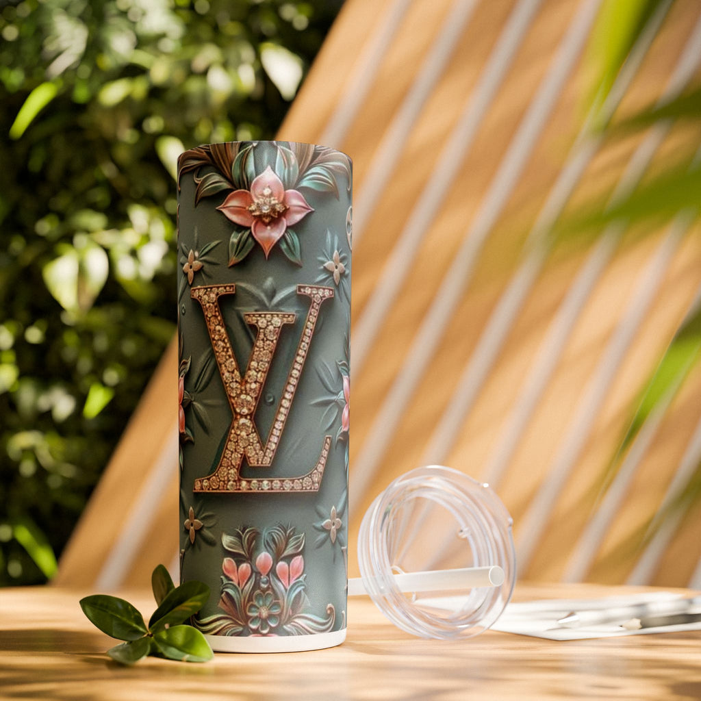 Floral 3D Stainless Steel Tumbler