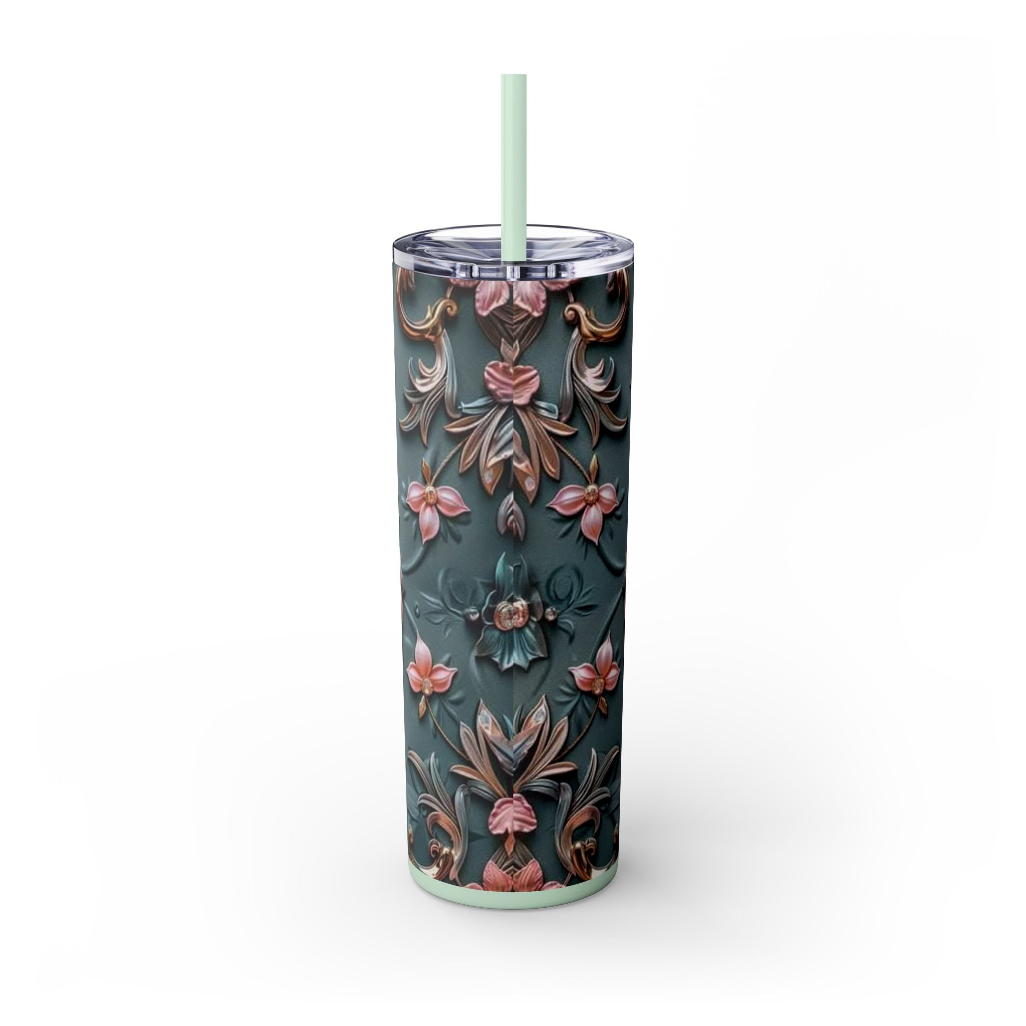 Floral 3D Stainless Steel Tumbler
