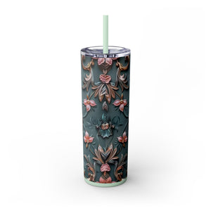Floral 3D Stainless Steel Tumbler