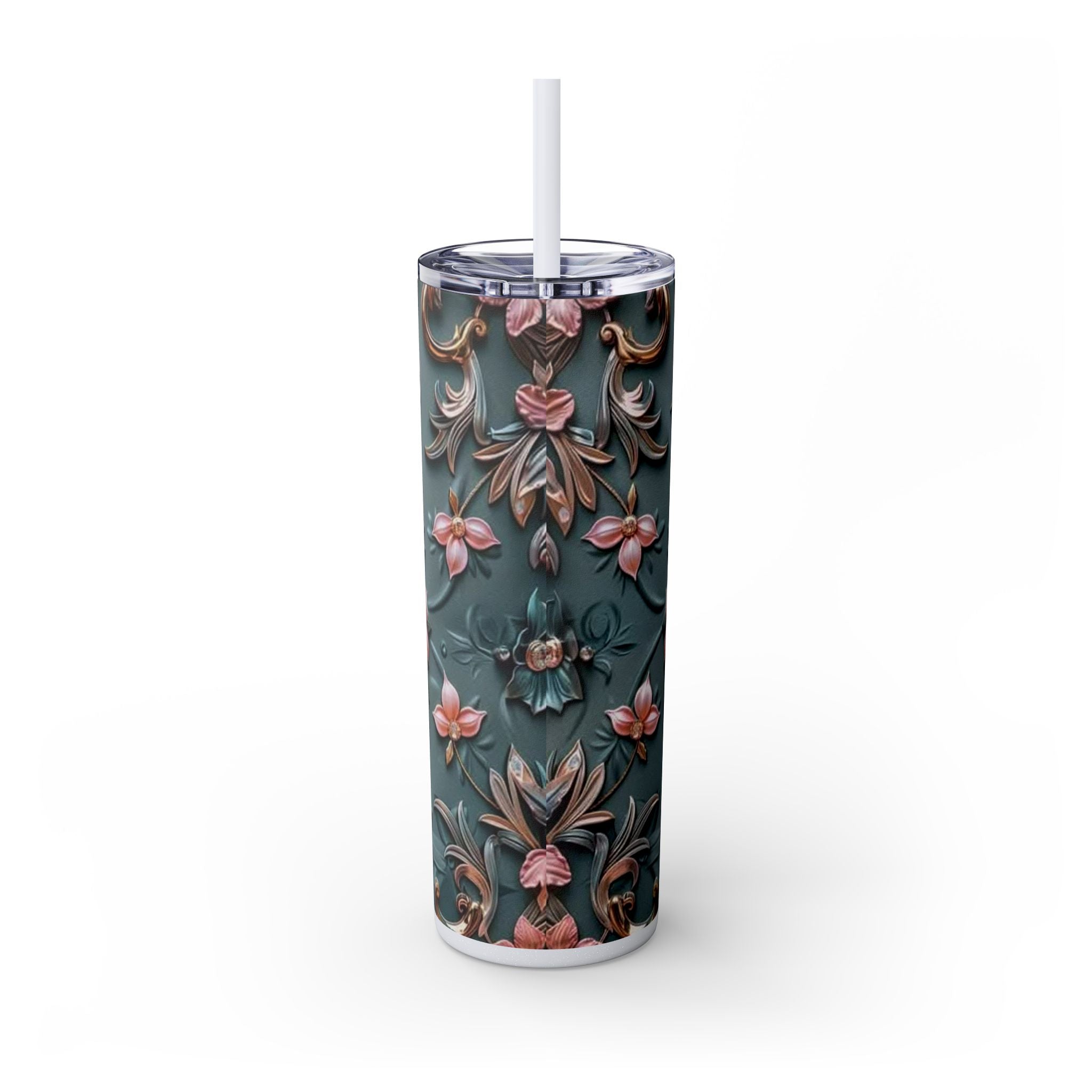 Floral 3D Stainless Steel Tumbler