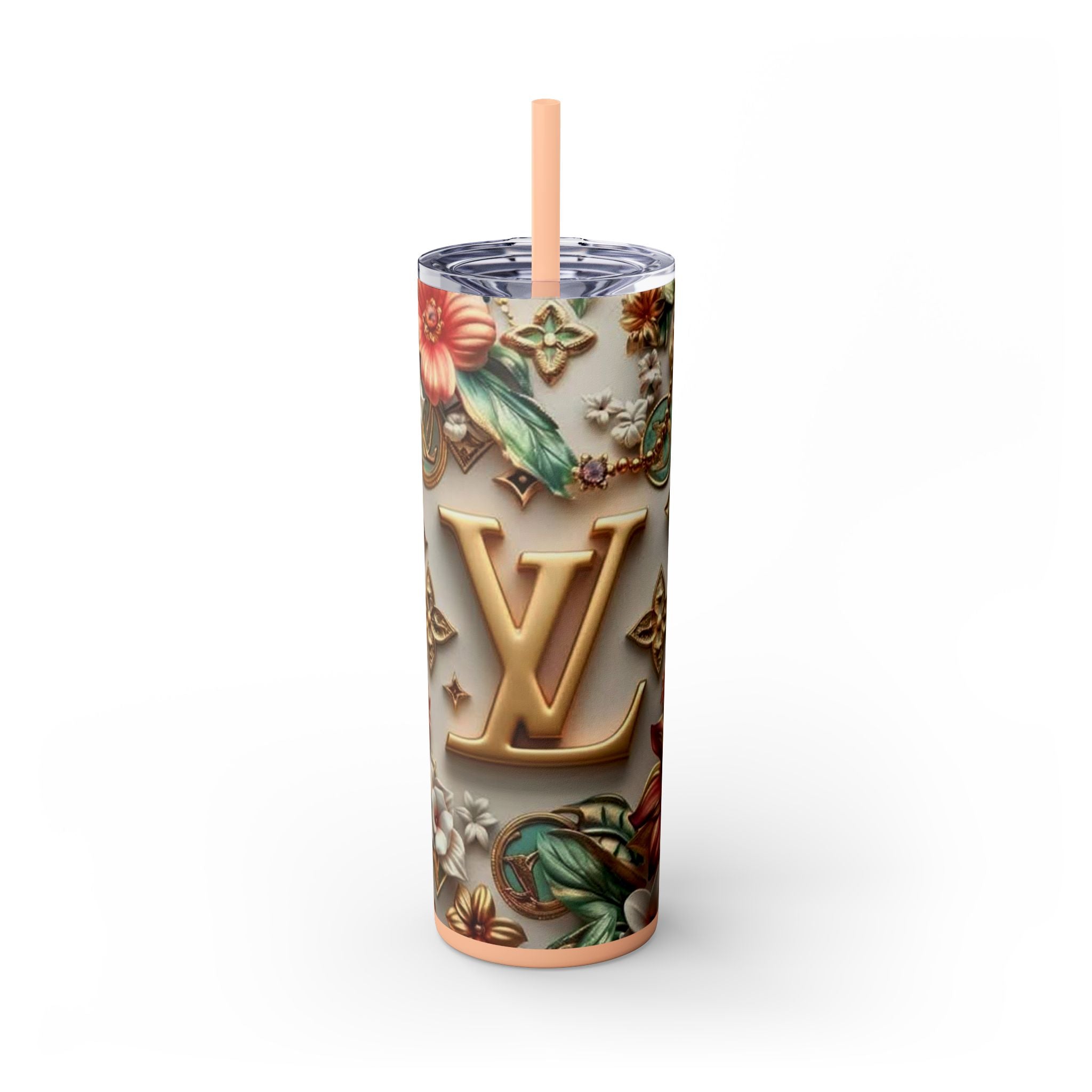 Floral 3D Stainless Steel Tumbler