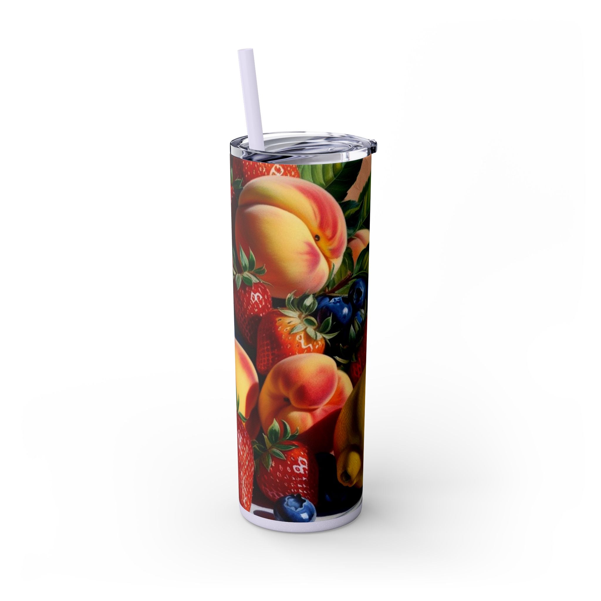 Tropical Fruit Tumbler, 20oz Insulated Tumbler, Vacation Summer Cup, Spring Break Gift for Her, Girls Trip Tropical Tumbler, Beach Vacation