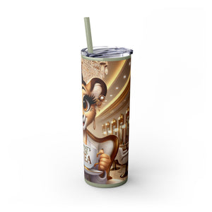 Animated Straw tumbler 20oz Insulation stainless steel tumbler wedding bridal shower Birthday Mom Graduation girls trip weekend getaway