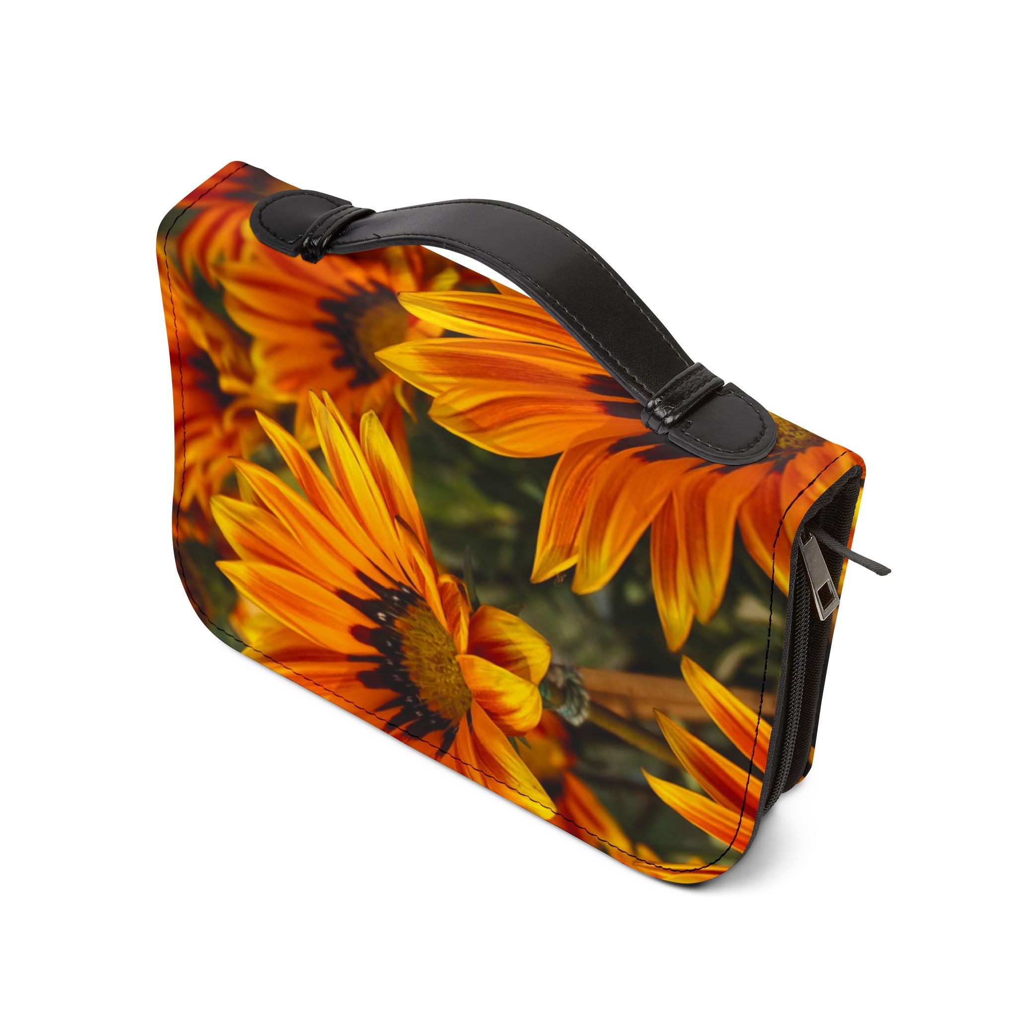 Floral Bible Cover, Inspirational Gift for Christian, Scripture Organizer, Religious Journal Case, Spring Floral Design