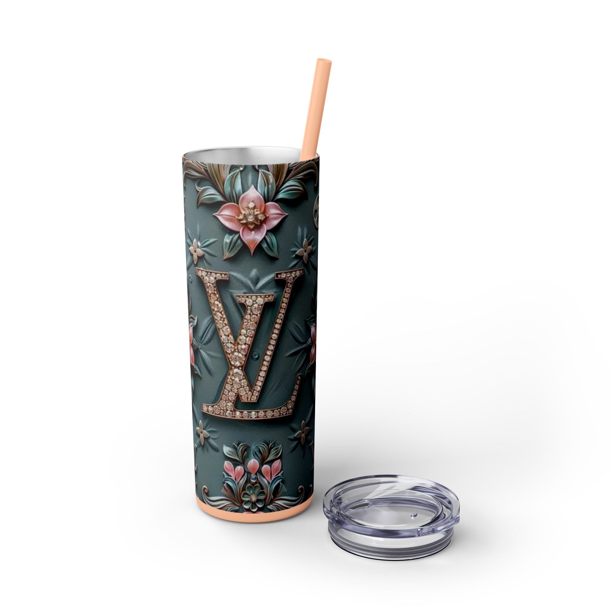 Floral 3D Stainless Steel Tumbler