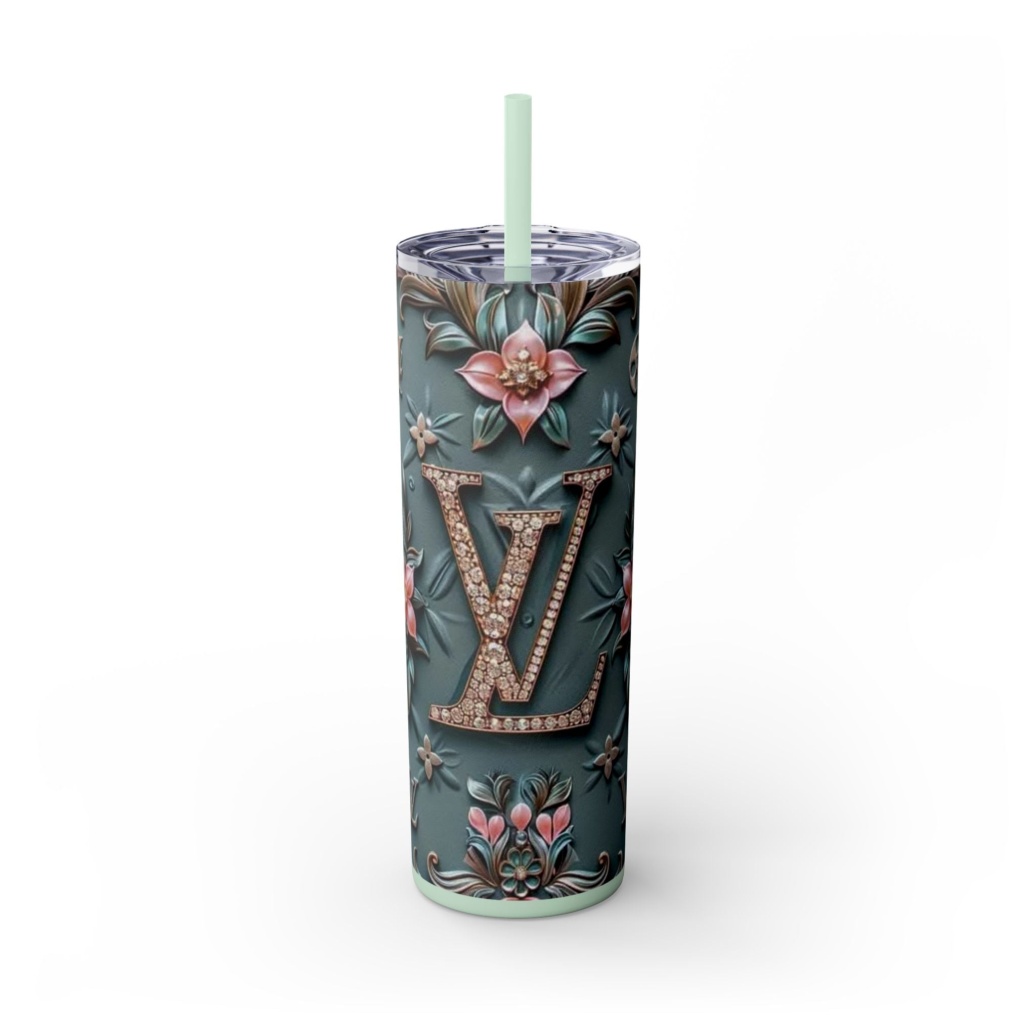 Floral 3D Stainless Steel Tumbler