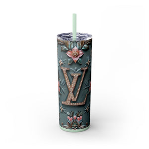 Floral 3D Stainless Steel Tumbler