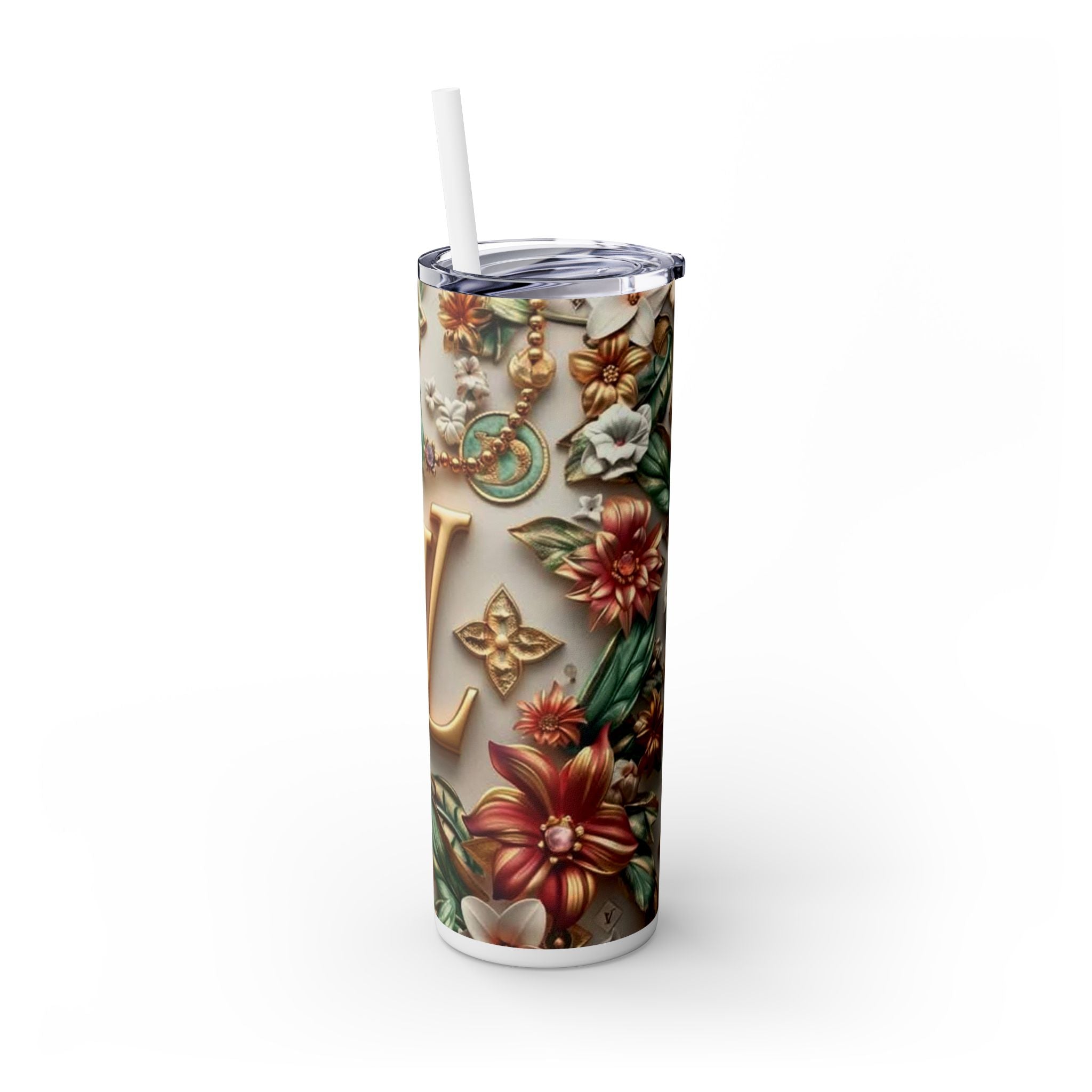 Floral 3D Stainless Steel Tumbler