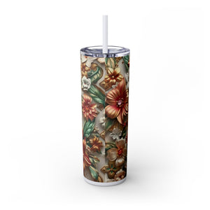 Floral 3D Stainless Steel Tumbler