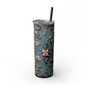 Floral 3D Stainless Steel Tumbler